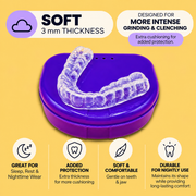 3mm Soft Durable Night Guard for Heavy Teeth Grinding/Clenching