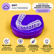 3mm Soft Durable Night Guard for Heavy Teeth Grinding/Clenching