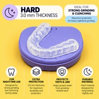 3mm Ultra Hard Night Guard for Severe Teeth Grinding/Clenching